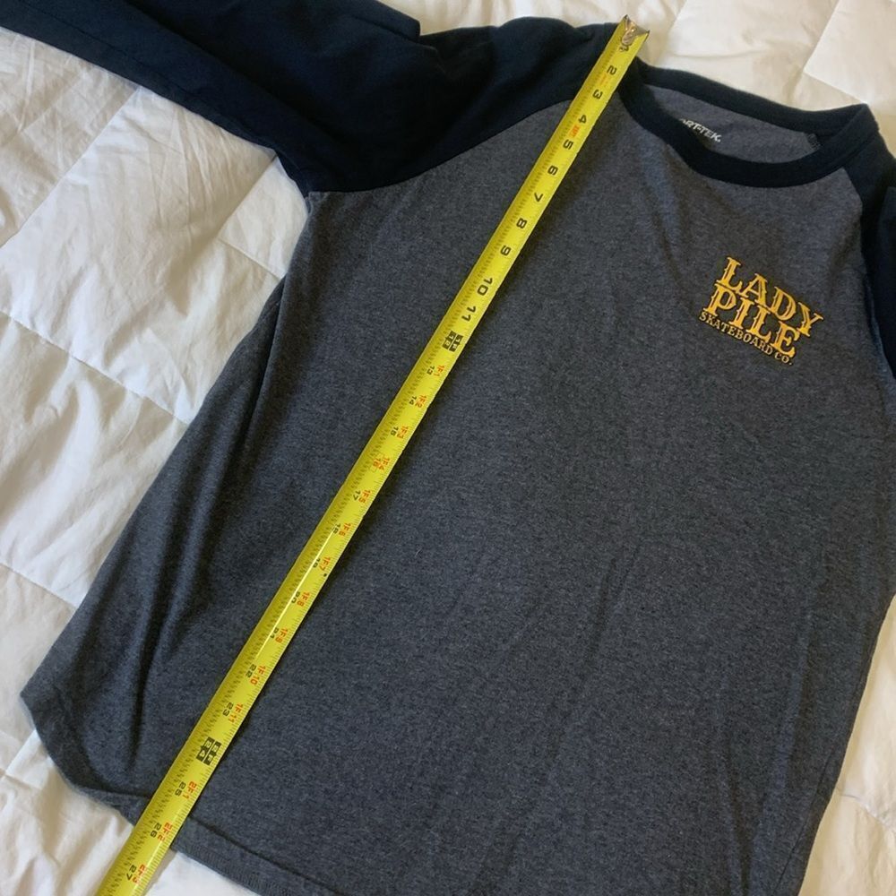 Baseball shirt, by sport-tek, small LADY PILE SKATEBOARD CO, new - Picture 6 of 10